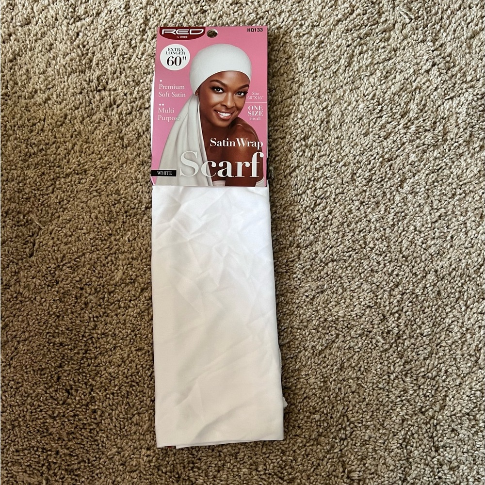 Red by Kiss Silky Satin Wrap Scarf 60″